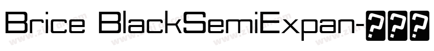 Brice BlackSemiExpan字体转换
